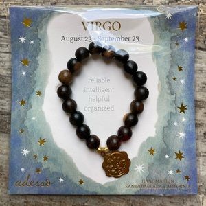 Adesso Virgo Wooden Beaded Bracelet